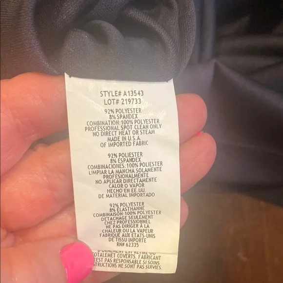 Betsy & Adam gray One Shoulder Bodycon Cocktail Dress - Picture 3 of 3